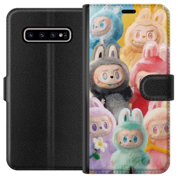 Samsung Galaxy S10+ Tegnebogsetui Labubu Skitse Stil