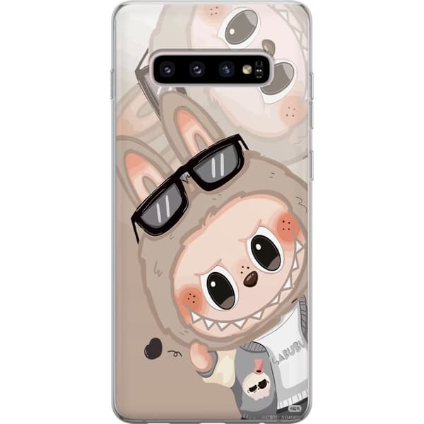 Samsung Galaxy S10+ Gennemsigtig cover Labubu Rainbow Chaos