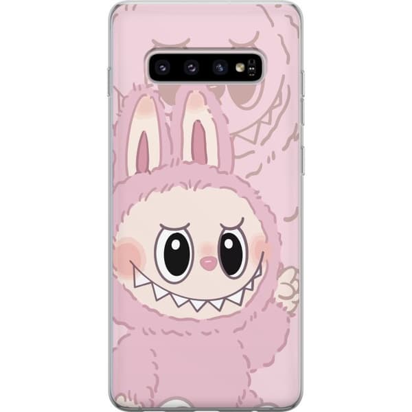 Samsung Galaxy S10+ Gennemsigtig cover Labubu Floral Freak