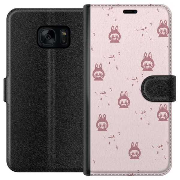 Samsung Galaxy S7 Tegnebogsetui Labubu Neon Pop - Neonfarvet pop art monster
