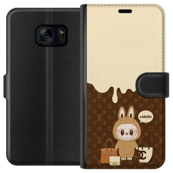 Samsung Galaxy S7 Lompakkokotelo Labubu Blue Chill - Sinisen sävyt ja rauhallinen ilme