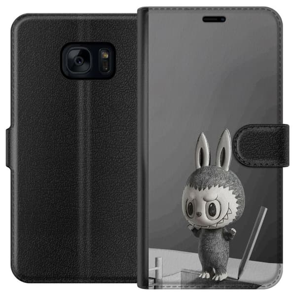 Samsung Galaxy S7 Tegnebogsetui Pop Mart MEGA LABUBU LABUBU Sketch 1000%
