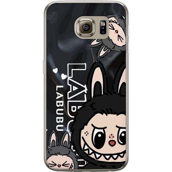 Samsung Galaxy S6 Gennemsigtig cover <nl>Labubu Black Energy - Sort mønster i gade stil