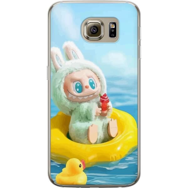 Samsung Galaxy S6 Gennemsigtig cover Labubu Stripe Attack - Striber møder monstre