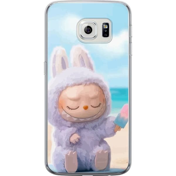 Samsung Galaxy S6 edge Gjennomsiktig deksel Labubu Pink Stemning