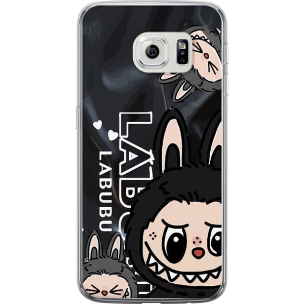Samsung Galaxy S6 edge Gennemsigtig cover <nl>Labubu Black Energy - Sort mønster i gade stil