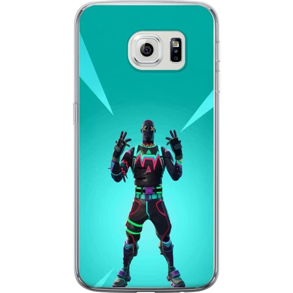 Samsung Galaxy S6 edge Gennemsigtig cover sort ridder fortnite