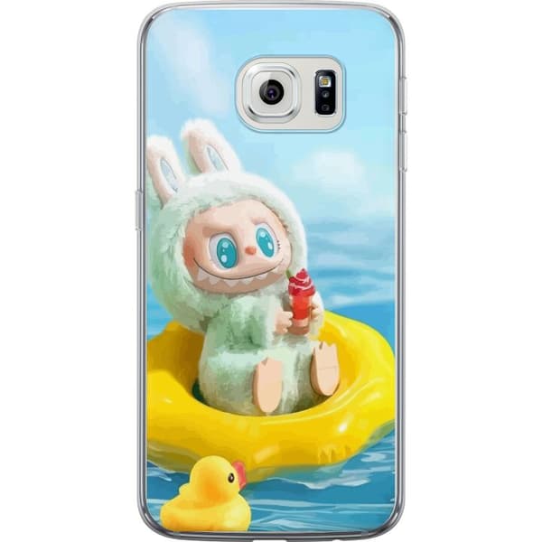 Samsung Galaxy S6 edge Genomskinligt Skal Labubu Stripe Attack – Ränder möter monster