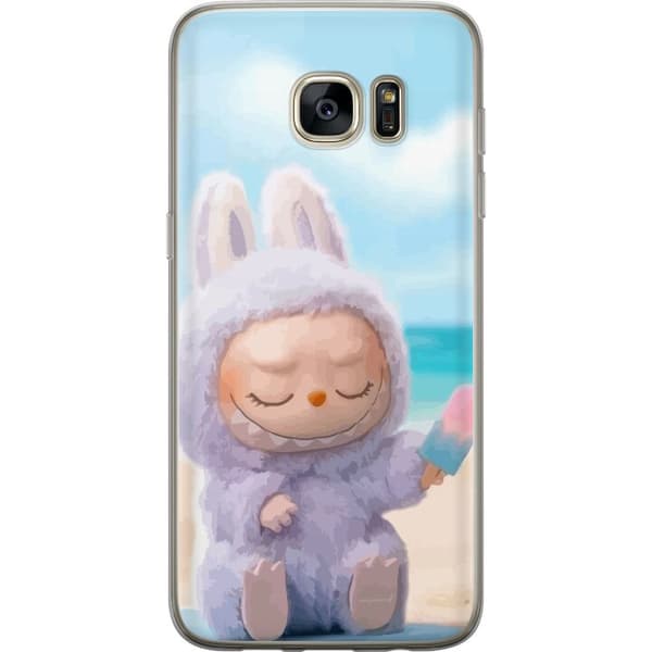 Samsung Galaxy S7 edge Gennemsigtig cover Labubu Lyserød Stemning