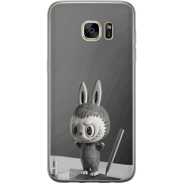 Samsung Galaxy S7 edge Gennemsigtig cover Pop Mart MEGA LABUBU LABUBU Sketch 1000%