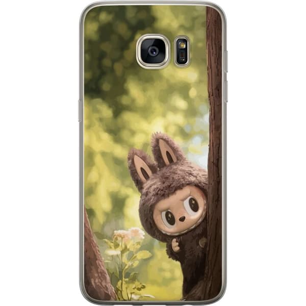Samsung Galaxy S7 edge Gennemsigtig cover Labubu Graffiti Vibes – Gadekunst i monsterform