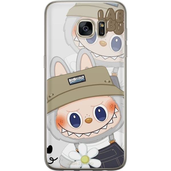 Samsung Galaxy S7 edge Gennemsigtig cover Labubu Minimal Mood - Enkel og stilren monsterdesign