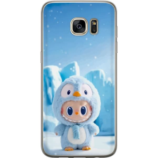 Samsung Galaxy S7 edge Gennemsigtig cover sort ridder fortnite