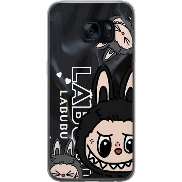 Samsung Galaxy S7 Gennemsigtig cover <nl>Labubu Black Energy - Sort mønster i gade stil
