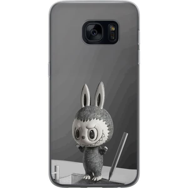 Samsung Galaxy S7 Gennemsigtig cover Pop Mart MEGA LABUBU LABUBU Sketch 1000%
