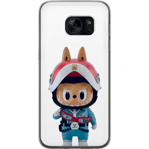 Samsung Galaxy S7 Gennemsigtig cover How2work Labubu Monstre x Ultraman Blue Figur