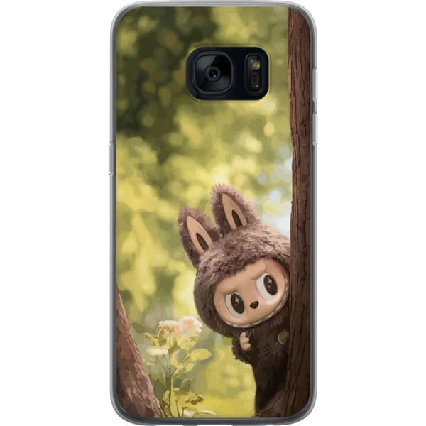 Samsung Galaxy S7 Gennemsigtig cover Labubu Graffiti Vibes – Gadekunst i monsterform