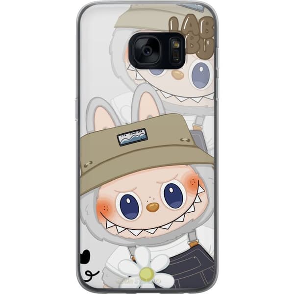 Samsung Galaxy S7 Gennemsigtig cover Labubu Minimal Mood - Enkel og stilren monsterdesign