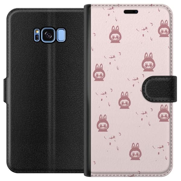 Samsung Galaxy S8 Plånboksfodral Labubu Neon Pop – Neonfärgad pop art monster