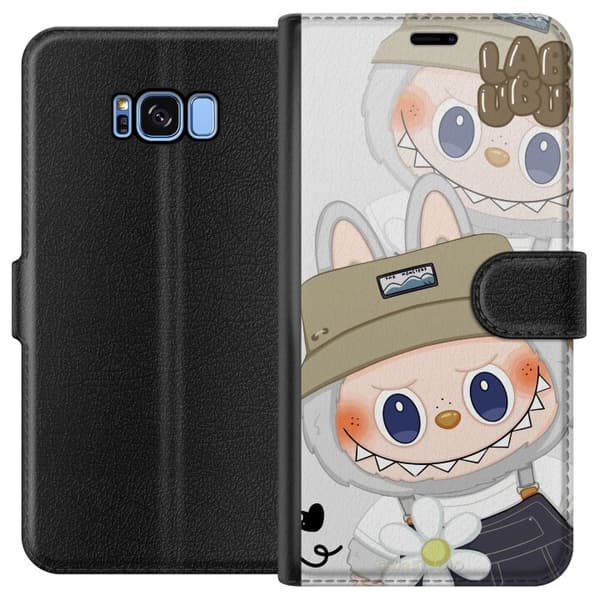 Samsung Galaxy S8 Tegnebogsetui Labubu Minimal Mood - Enkel og stilren monsterdesign