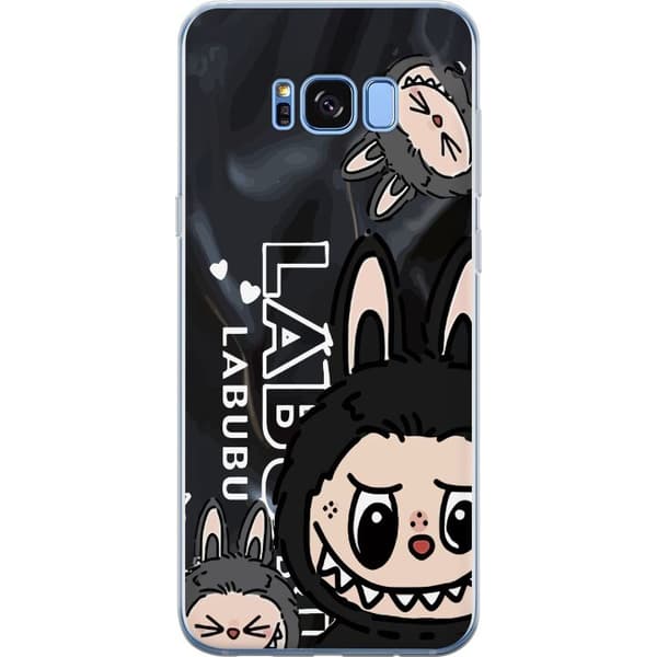 Samsung Galaxy S8 Genomskinligt Skal Labubu Black Energy – Svart mönster i streetstyle