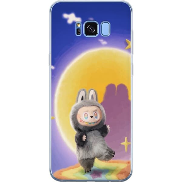 Samsung Galaxy S8 Gennemsigtig cover Labubu Neon Pop - Neonfarvet pop art monster