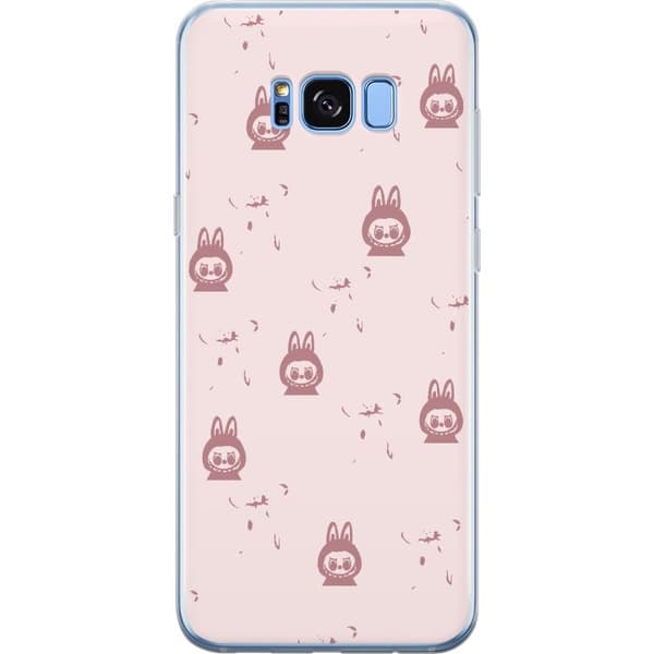 Samsung Galaxy S8+ Gennemsigtig cover Labubu Neon Pop - Neonfarvet pop art monster