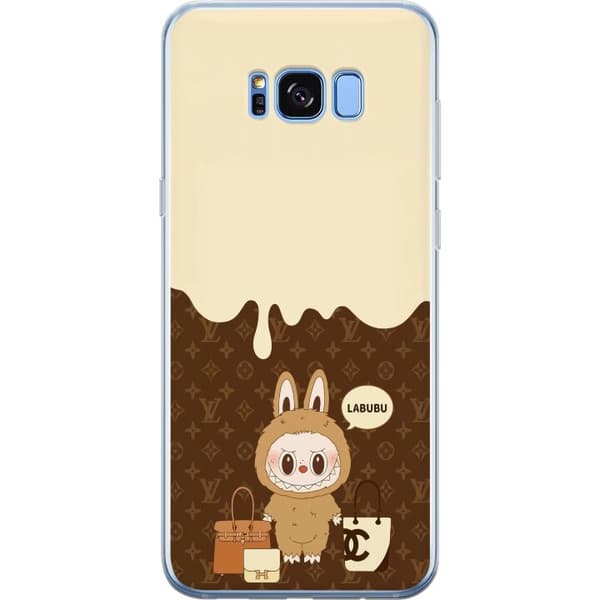 Samsung Galaxy S8+ Genomskinligt Skal Labubu Blue Chill – Blå toner och lugnt uttryck