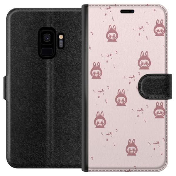 Samsung Galaxy S9 Tegnebogsetui Labubu Neon Pop - Neonfarvet pop art monster
