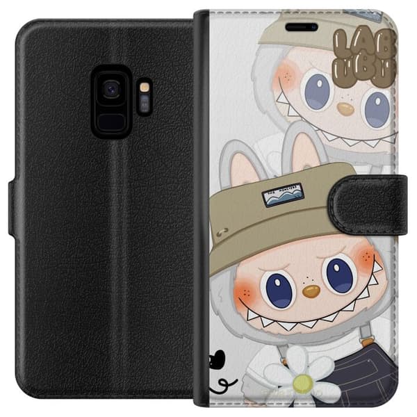 Samsung Galaxy S9 Tegnebogsetui Labubu Minimal Mood - Enkel og stilren monsterdesign