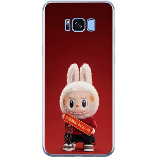 Samsung Galaxy S8+ Genomskinligt Skal Pop Mart The Monsters Labubu Best of Luck Vinyl Plush Doll