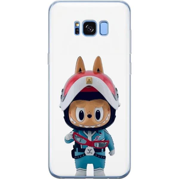 Samsung Galaxy S8+ Gennemsigtig cover How2work Labubu Monstre x Ultraman Blue Figur