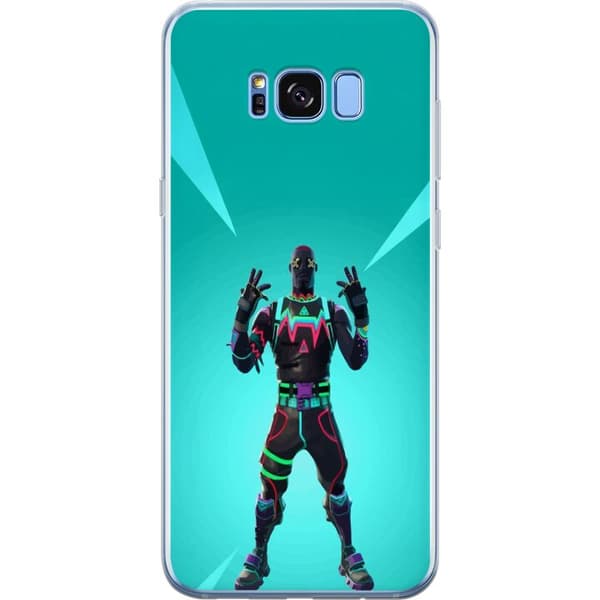 Samsung Galaxy S8+ Gennemsigtig cover sort ridder fortnite