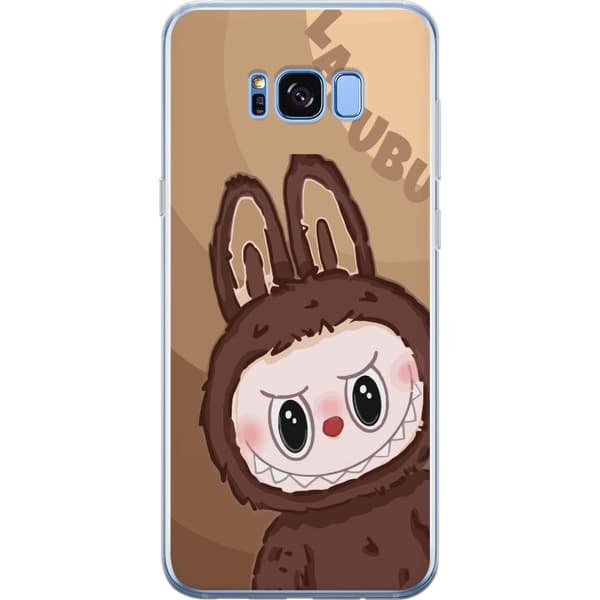 Samsung Galaxy S8+ Genomskinligt Skal Labubu Cloud Cutie – Vit och blå design med gullig stil