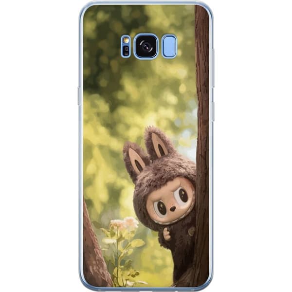 Samsung Galaxy S8+ Gennemsigtig cover Labubu Graffiti Vibes – Gadekunst i monsterform