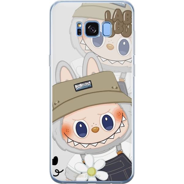 Samsung Galaxy S8+ Gennemsigtig cover Labubu Minimal Mood - Enkel og stilren monsterdesign