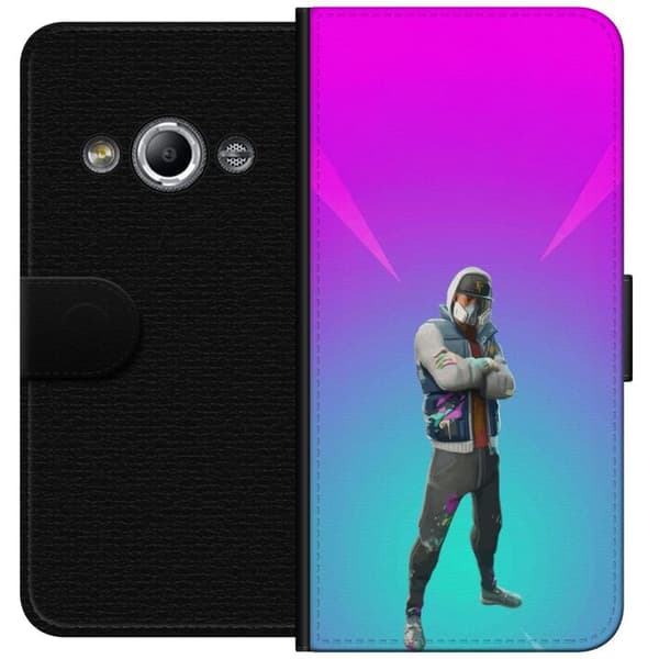 Samsung Galaxy Xcover 3 Tegnebogsetui sort ridder fortnite