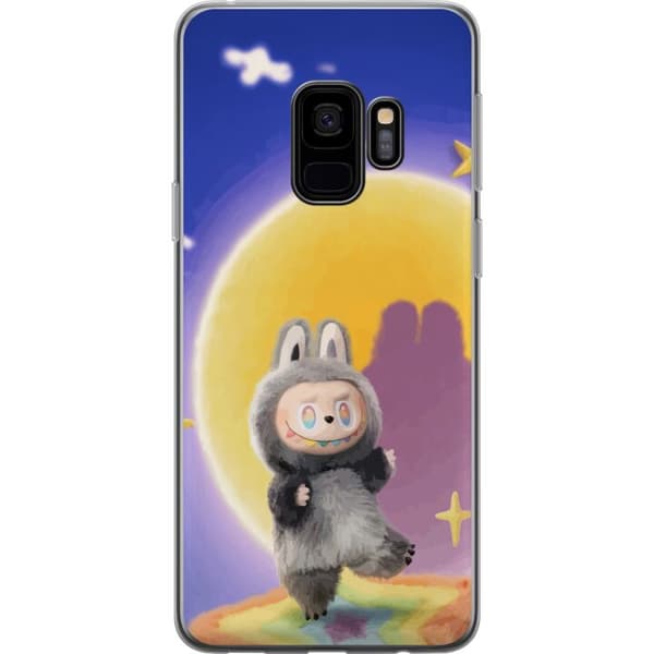 Samsung Galaxy S9 Gennemsigtig cover Labubu Neon Pop - Neonfarvet pop art monster