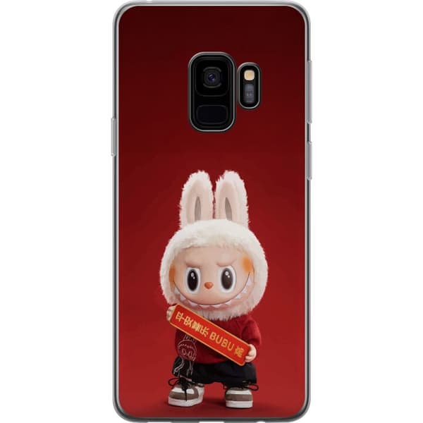 Samsung Galaxy S9 Gennemsigtig cover Pop Mart The Monsters Labubu Held og Lykke Vinyl Plysdukke