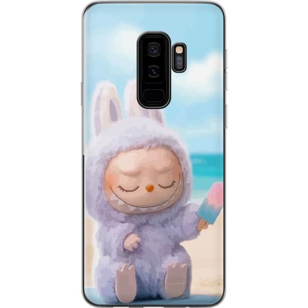 Samsung Galaxy S9+ Gennemsigtig cover Labubu Lyserød Stemning
