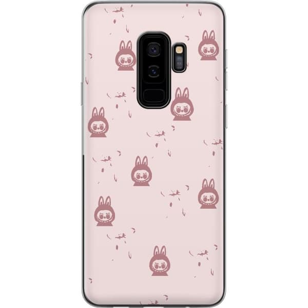Samsung Galaxy S9+ Gennemsigtig cover Labubu Neon Pop - Neonfarvet pop art monster