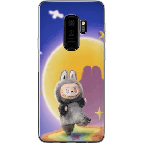 Samsung Galaxy S9+ Gennemsigtig cover Labubu Neon Pop - Neonfarvet pop art monster