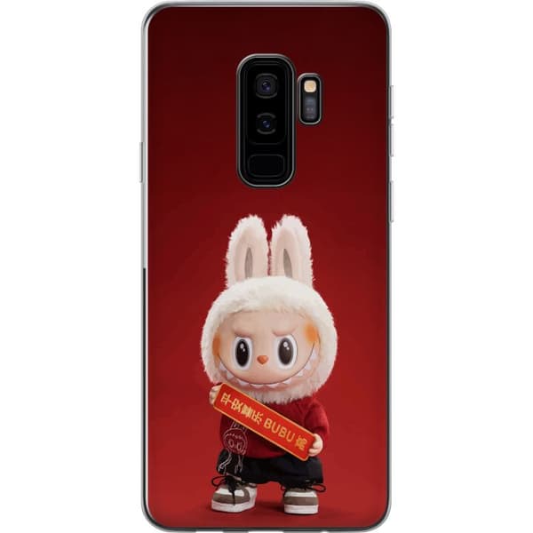 Samsung Galaxy S9+ Gennemsigtig cover Pop Mart The Monsters Labubu Held og Lykke Vinyl Plysdukke