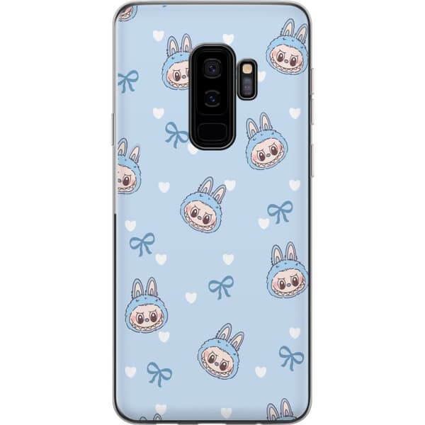 Samsung Galaxy S9+ Genomskinligt Skal Labubu Fire Spirit – Eldigt monster i rött och orange