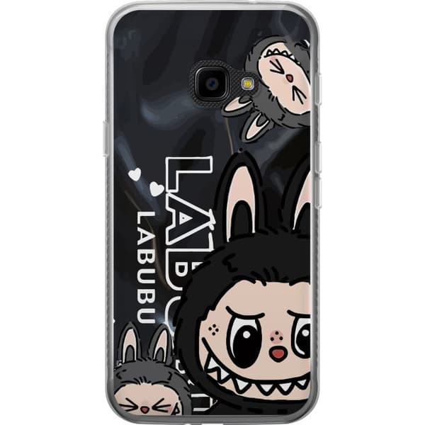 Samsung Galaxy Xcover 4 Gennemsigtig cover <nl>Labubu Black Energy - Sort mønster i gade stil