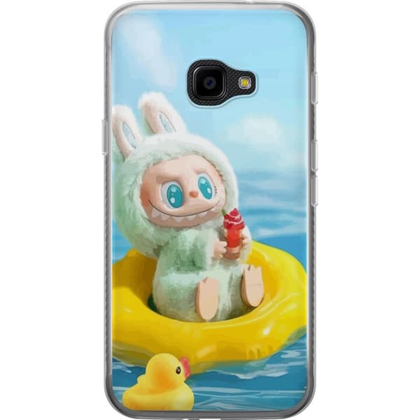 Samsung Galaxy Xcover 4 Läpinäkyvä kuori Labubu Stripe Attack - Raidat kohtaavat hirviöt