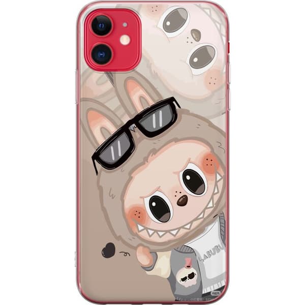 Apple iPhone 11 Läpinäkyvä kuori Labubu Rainbow Chaos
