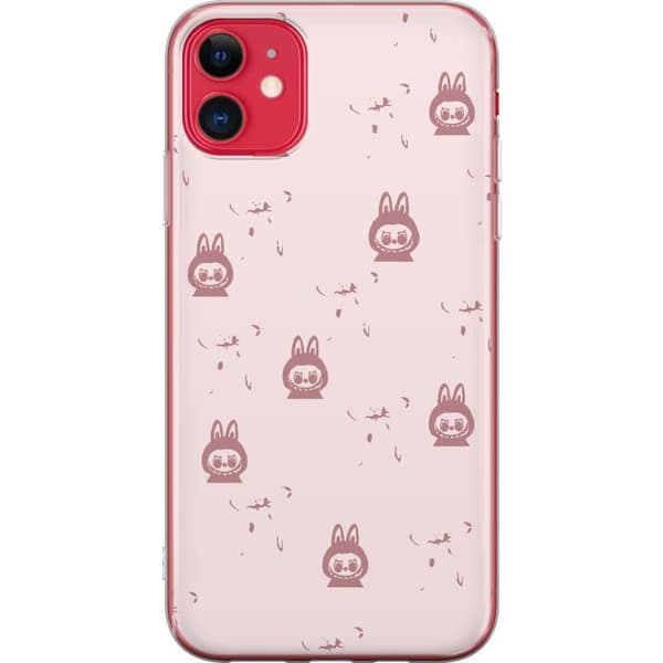 Apple iPhone 11 Gjennomsiktig deksel Labubu Neon Pop - Neonfarget pop art monster