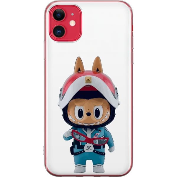 Apple iPhone 11 Gjennomsiktig deksel How2work Labubu Monstrene x Ultraman Blue Figur