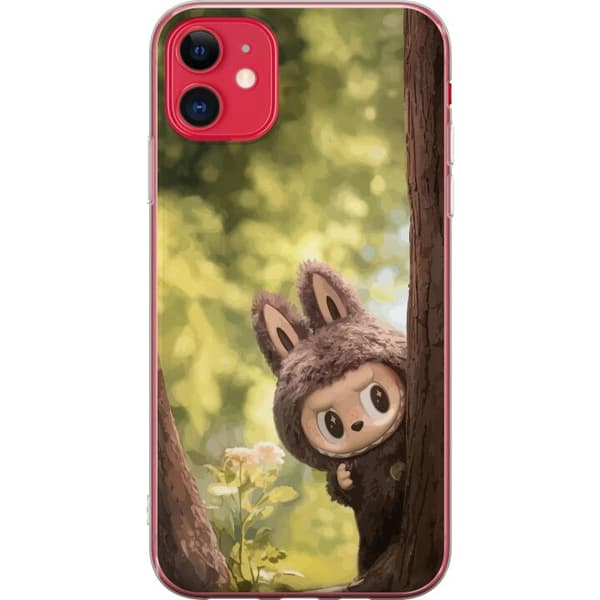 Apple iPhone 11 Läpinäkyvä kuori Labubu Graffiti Vibes – Katutaide hirviömuodossa